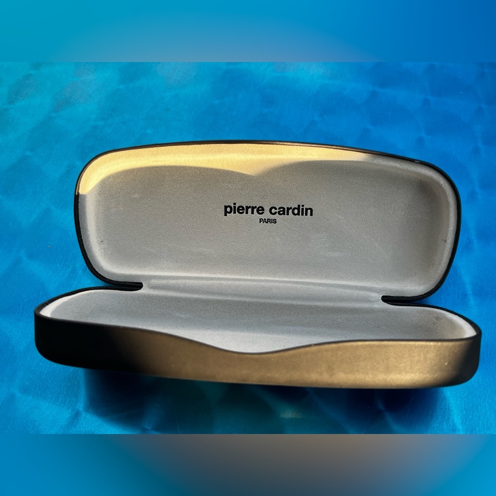 Pierre Cardin Paris Matte Black Hard Case For Glasses